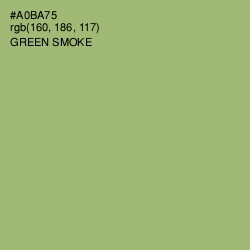 #A0BA75 - Green Smoke Color Image